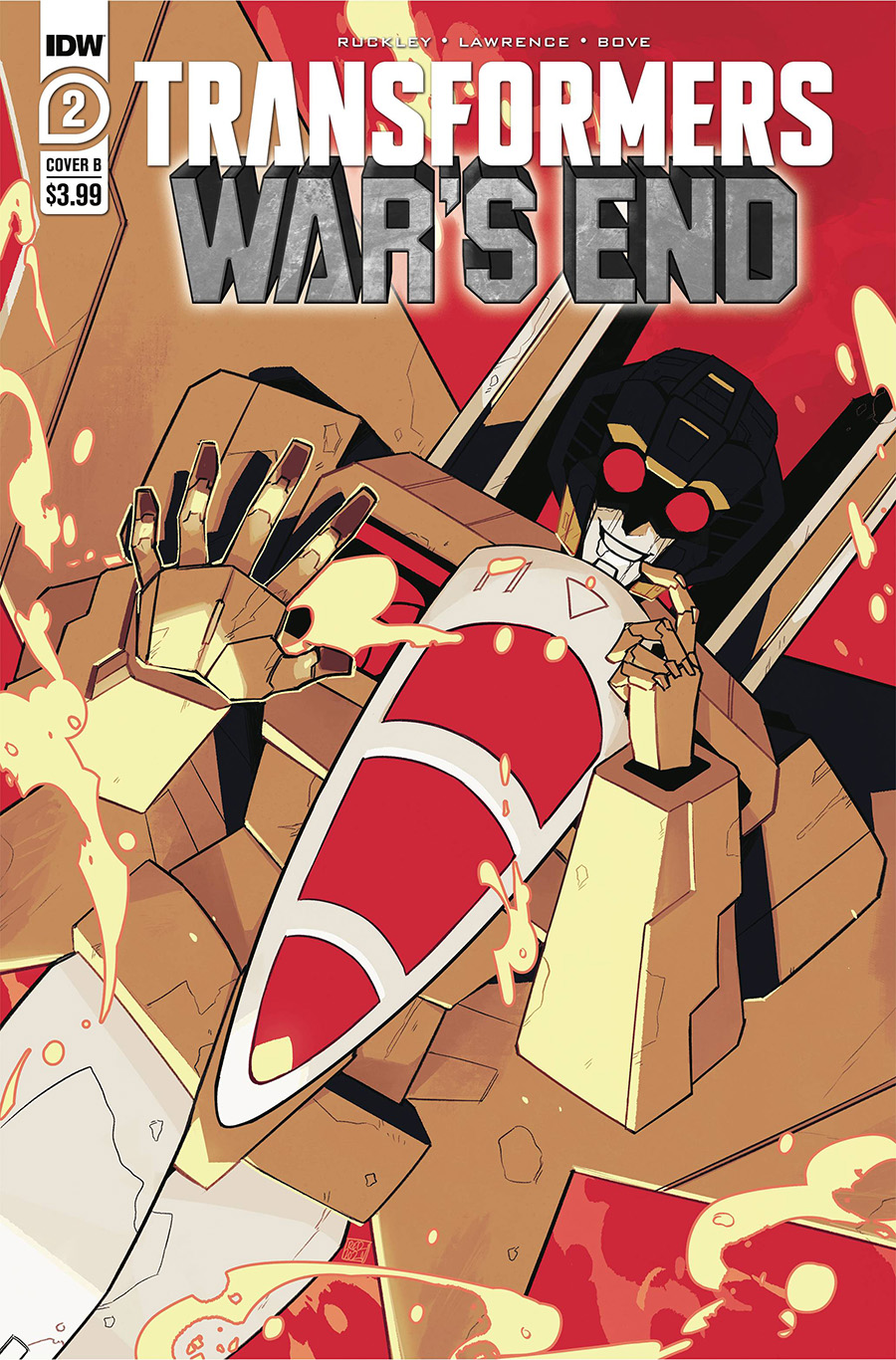 Transformers Wars End #2 Cover B Variant Red Powell Cover