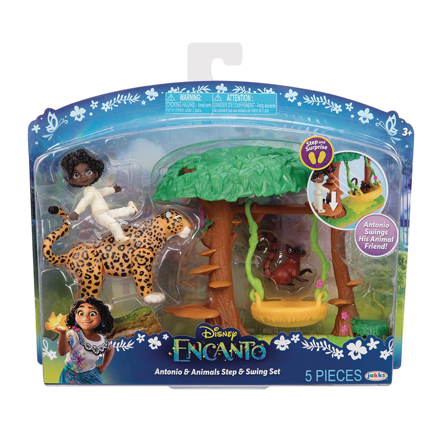 Disney Encanto Antonios Animal Swing Small Doll Playset