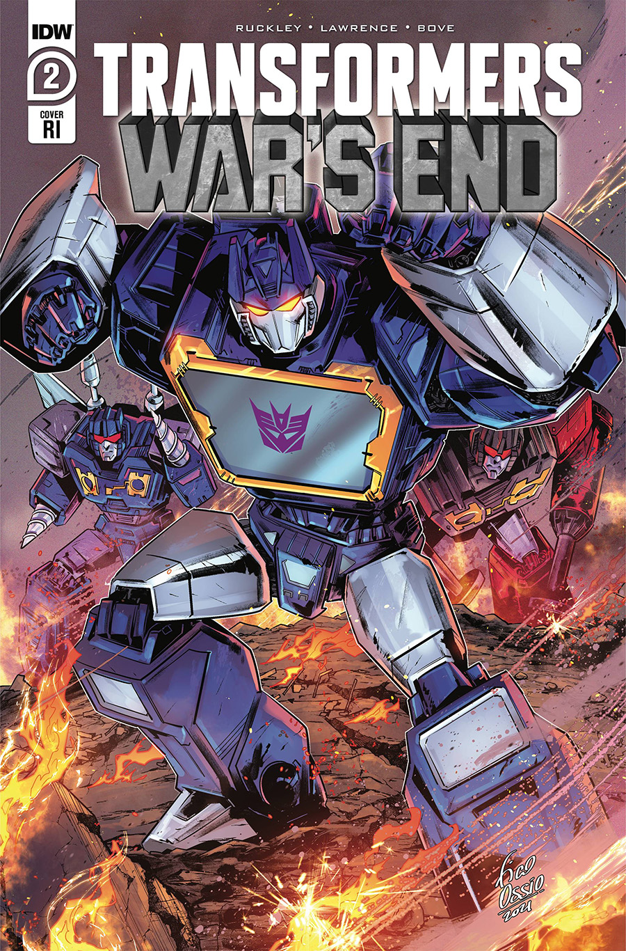 Transformers Wars End #2 Cover C Incentive Fico Ossio Variant Cover