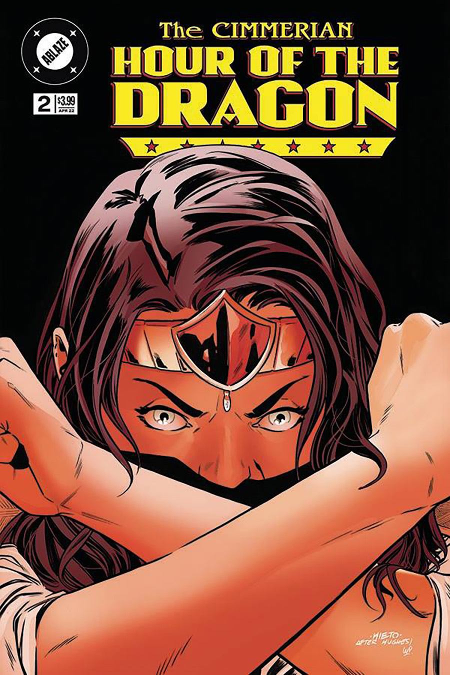 Cimmerian Hour Of The Dragon #2 Cover D Variant Carlos Nieto Wonder Woman 152 Parody Homage Cover