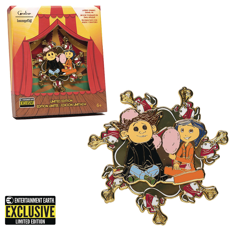 Coraline Spinning 3-Inch Enamel Pin