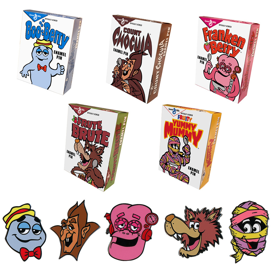 General Mills Cereal Monsters Portrait Pin Assortment Case