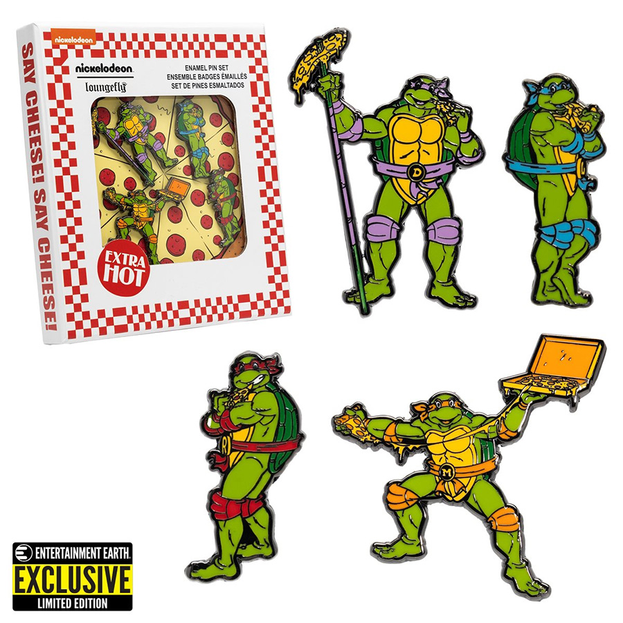 Teenage Mutant Ninja Turtles 1.5-Inch Enamel Pin 4-Piece Set