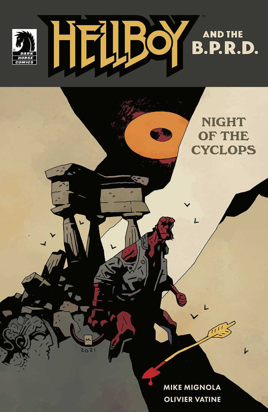 Hellboy And The BPRD Night Of The Cyclops #1 (One Shot) Cover B Variant Mike Mignola Cover