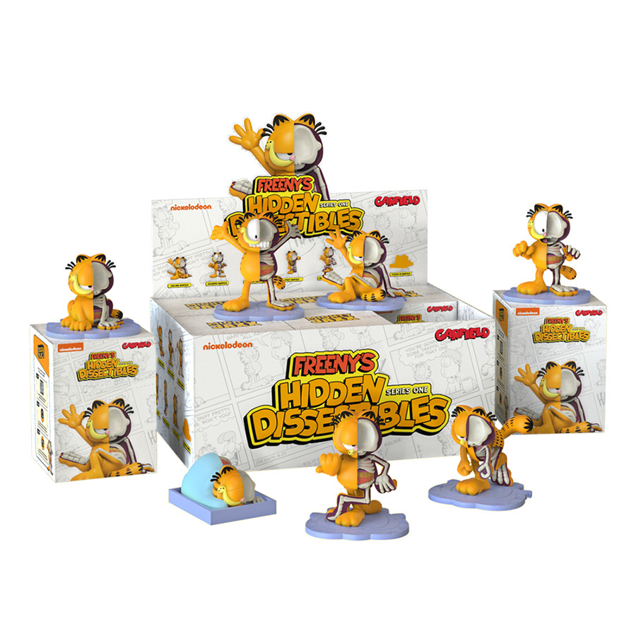 Garfield Freenys Hidden Dissectibles Mini Figure Blind Mystery Box 6-Piece Display