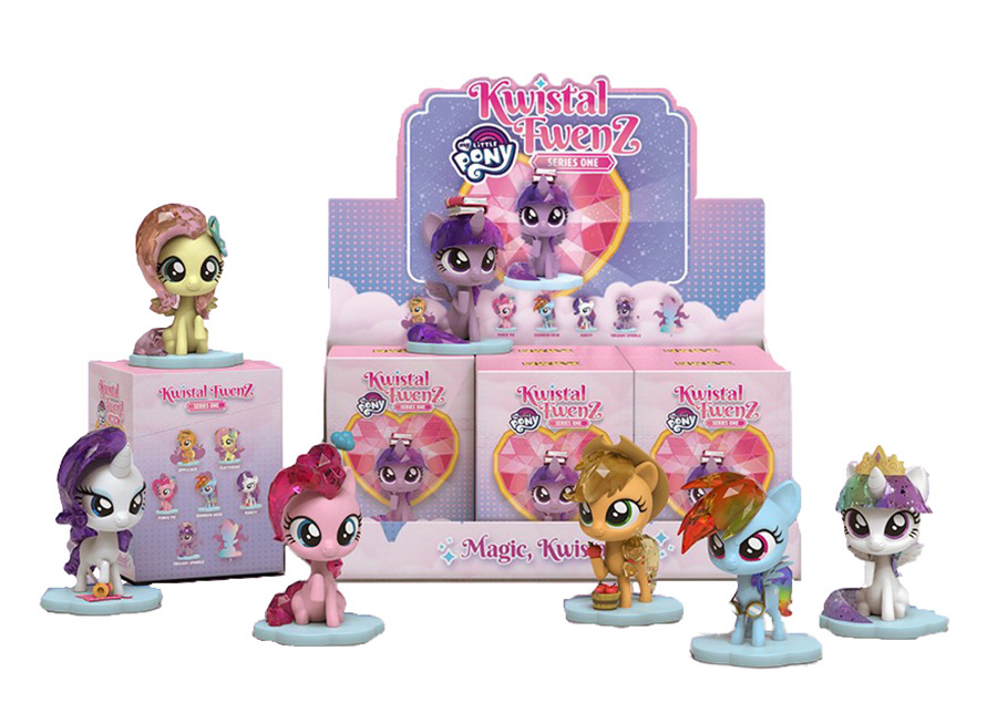 My Little Pony Kwistal Fwenz Series 1 Mini Figure Blind Mystery Box 6-Piece Display