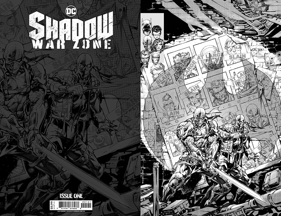 Shadow War Zone #1 (One Shot) Cover D Incentive Howard Porter X-Men Homage Black & White Cover