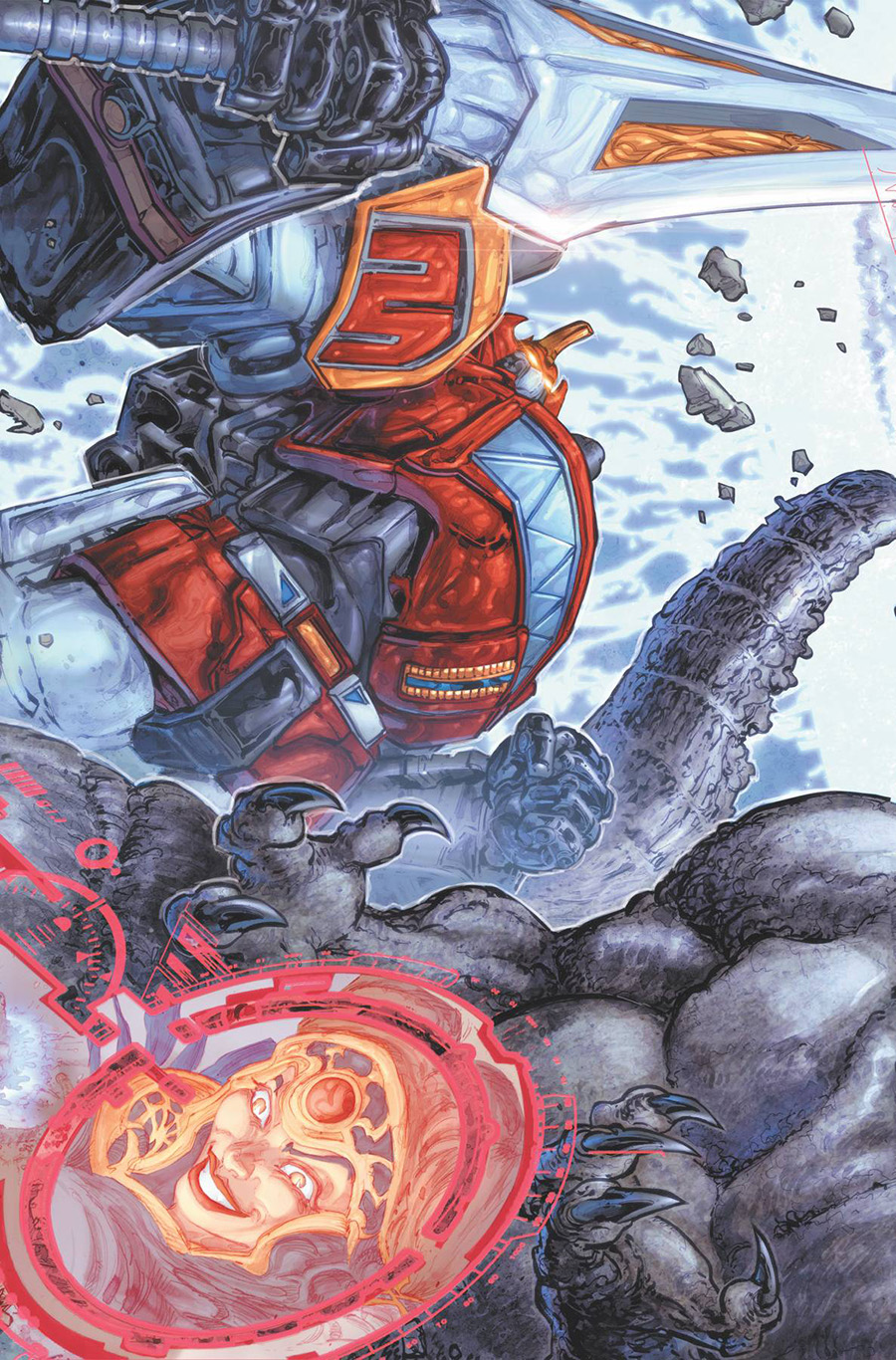 Godzilla vs Mighty Morphin Power Rangers #3 Cover C Incentive Freddie E Williams II Variant Cover