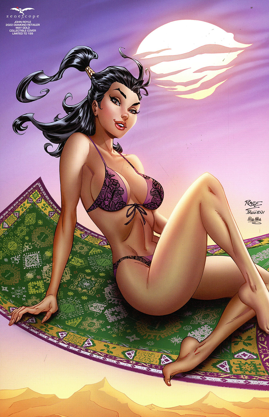 Grimm Fairy Tales Presents 2022 May The 4th Cosplay Pinup Special #1 (One Shot) Cover G John Royle Jasmine Lingerie Retailer Variant Cover