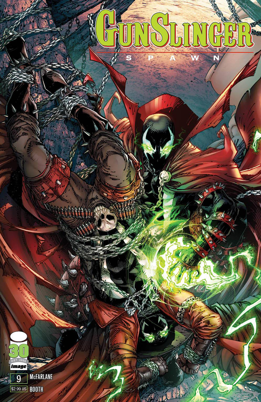 Gunslinger Spawn #9 Cover B Variant Brett Booth Cover