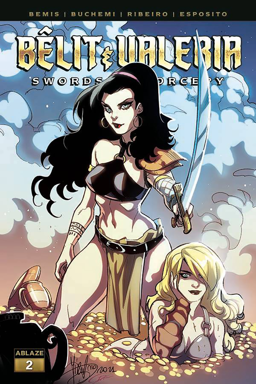 Belit & Valeria Swords vs Sorcery #2 Cover A Regular Mirka Andolfo Cover