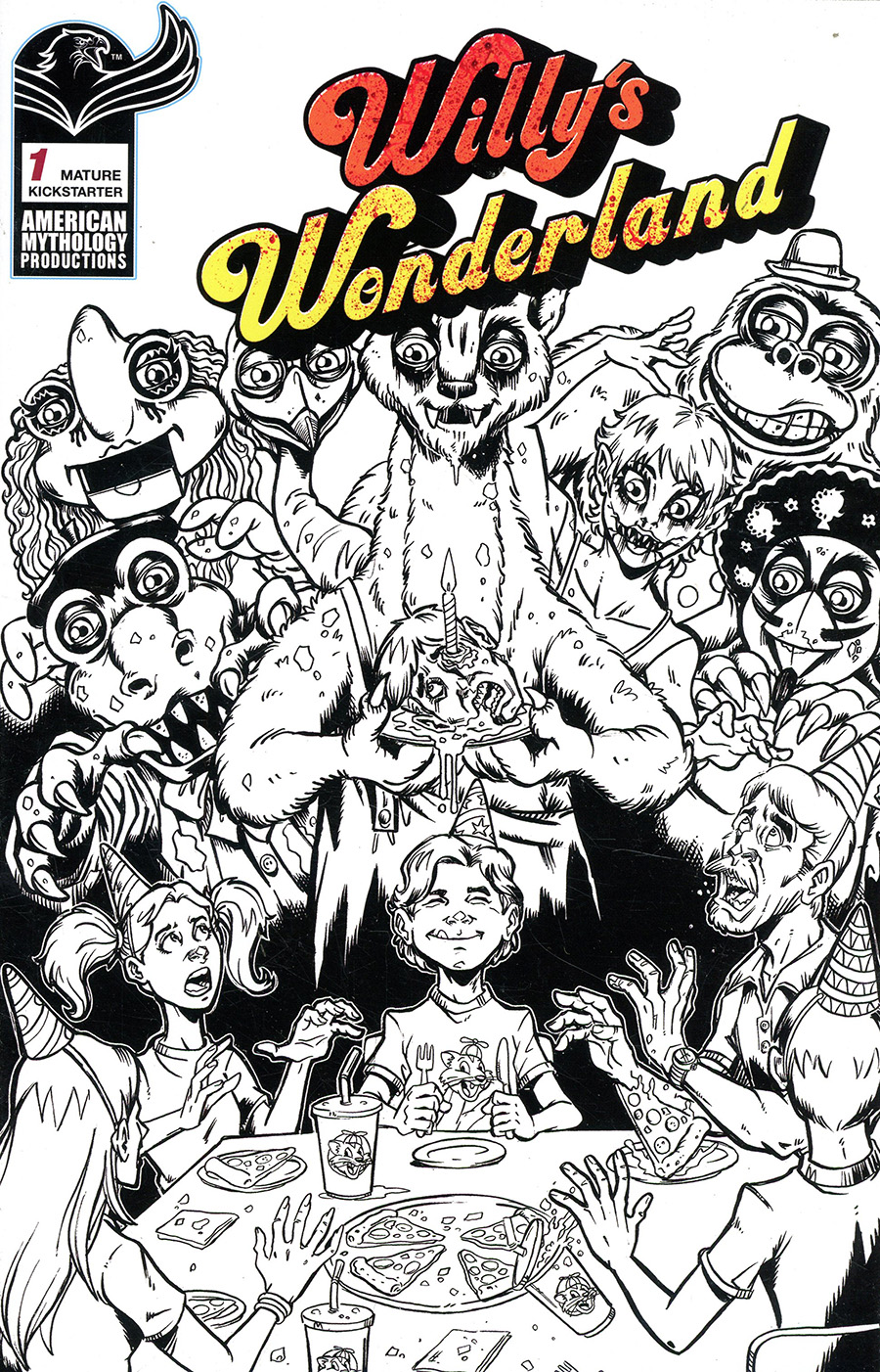 Willys Wonderland Prequel #1 Cover K Limited Edition Puis Calzada Kickstarter Cover With Promo Card