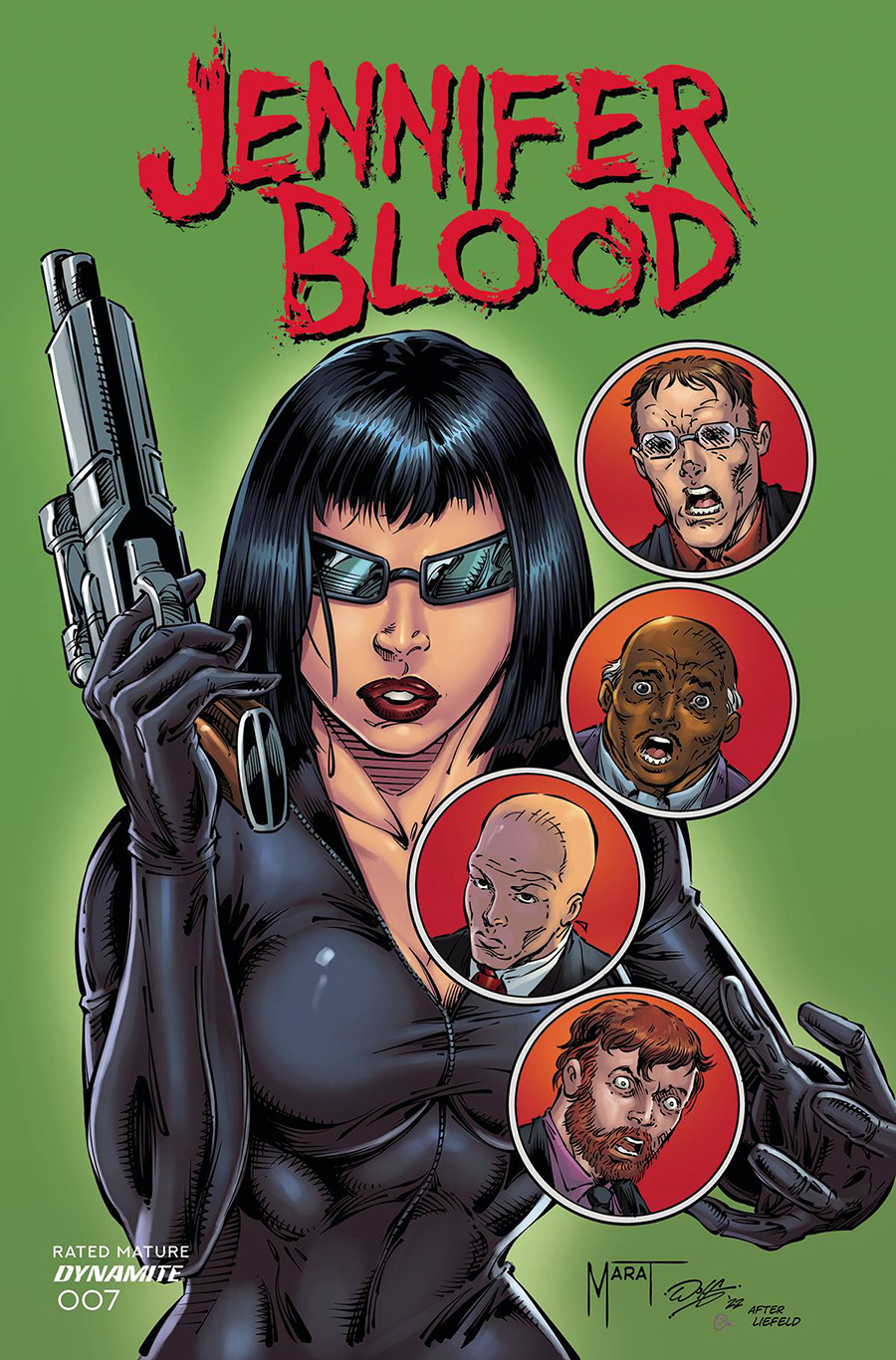 Jennifer Blood Vol 2 #7 Cover L Variant Marat Mychaels Rob Liefeld Homage Cover