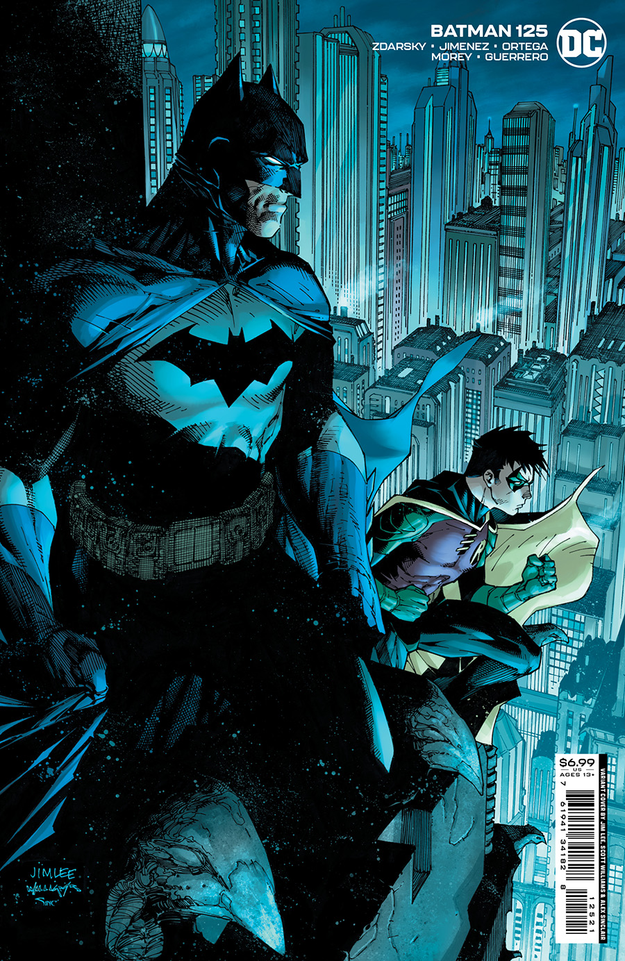 Batman Vol 3 #125 Cover B Variant Jim Lee & Scott Williams Card Stock Cover