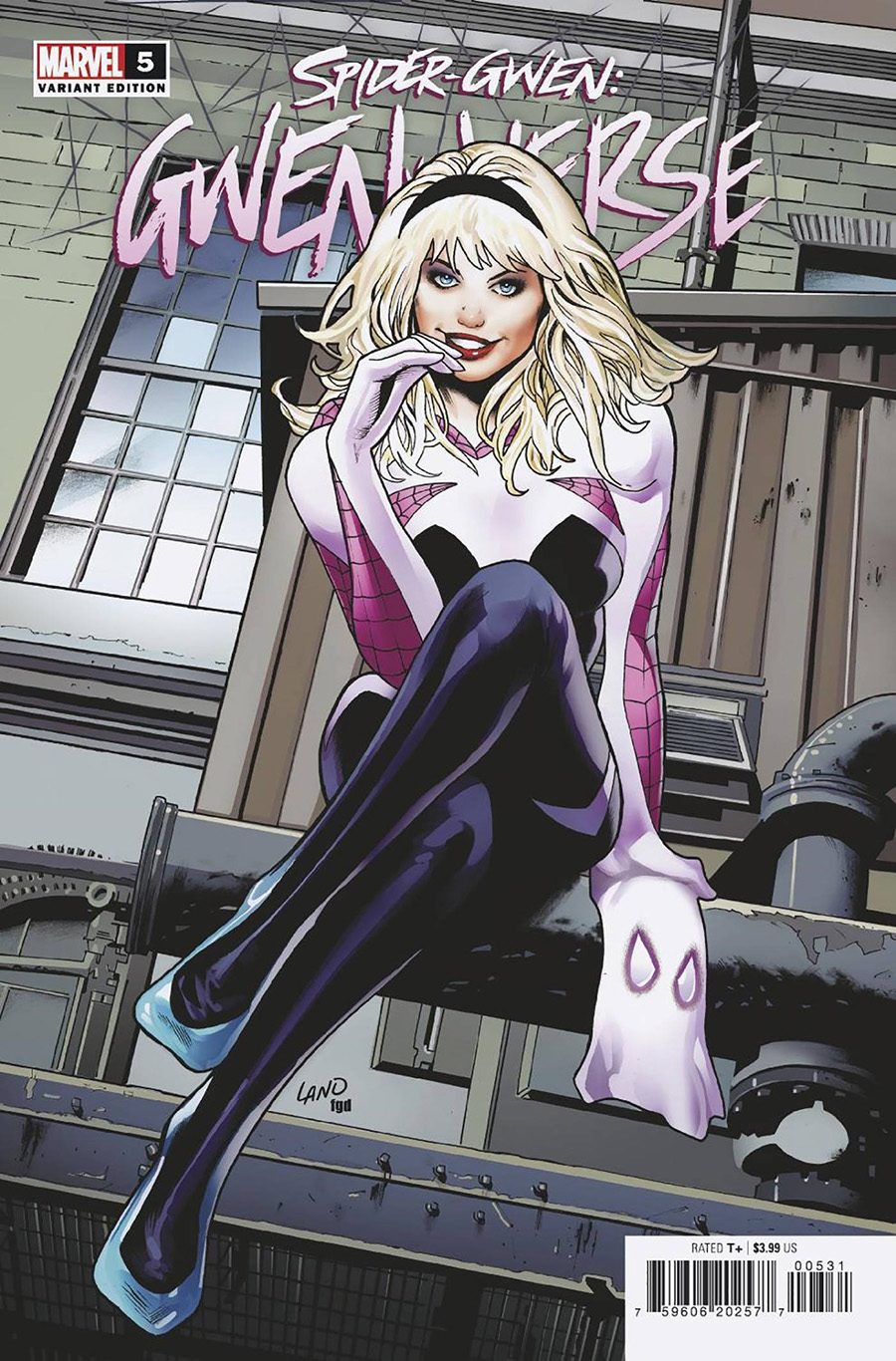 Spider-Gwen Gwenverse #5 Cover B Variant Greg Land Homage Cover