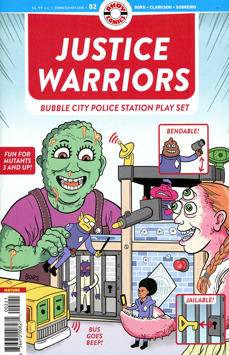 Justice Warriors #2 Cover B Incentive Matt Bors Variant Cover