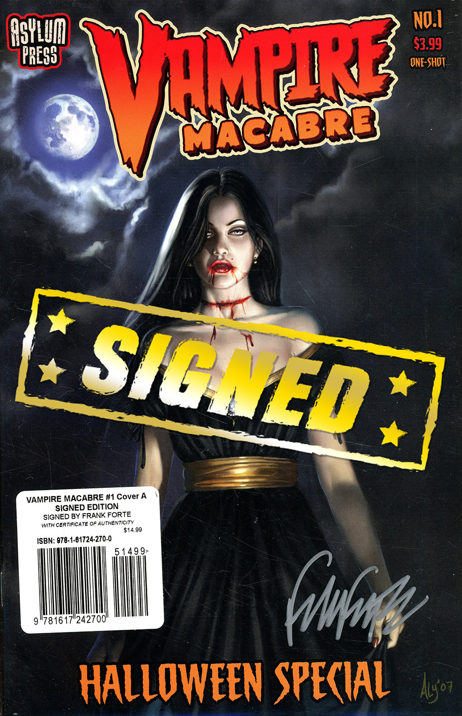 Vampire Macabre Halloween Special #1 (One Shot) Cover D Regular Aly ...