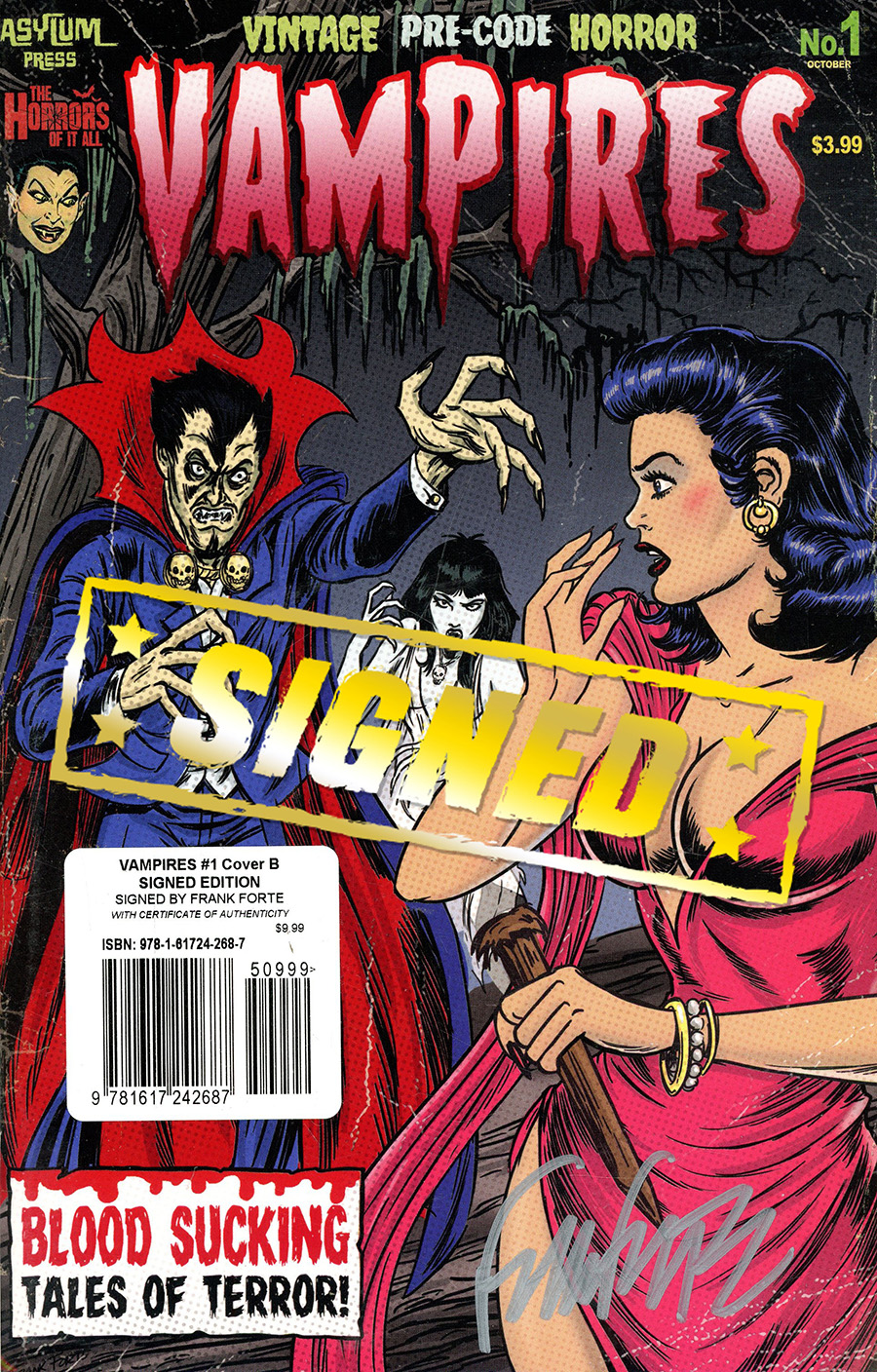 Vampires Halloween Special #1 (One Shot) Cover D Variant Frank Forte Cover Signed By Frank Forte