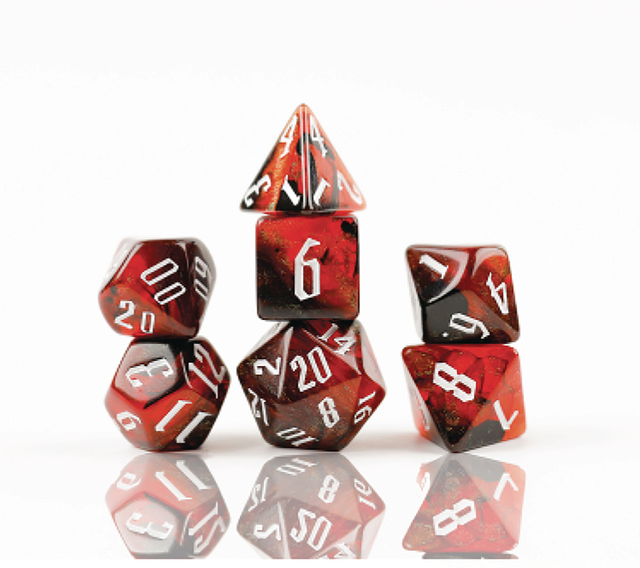 Sirius RPG Dice Set - Cherry Nebula