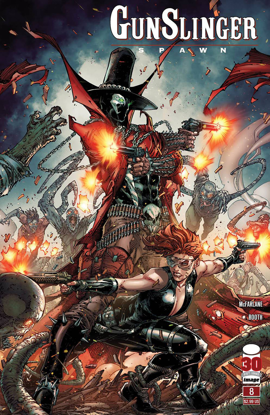 Gunslinger Spawn #8 Cover C Variant Brett Booth Cover