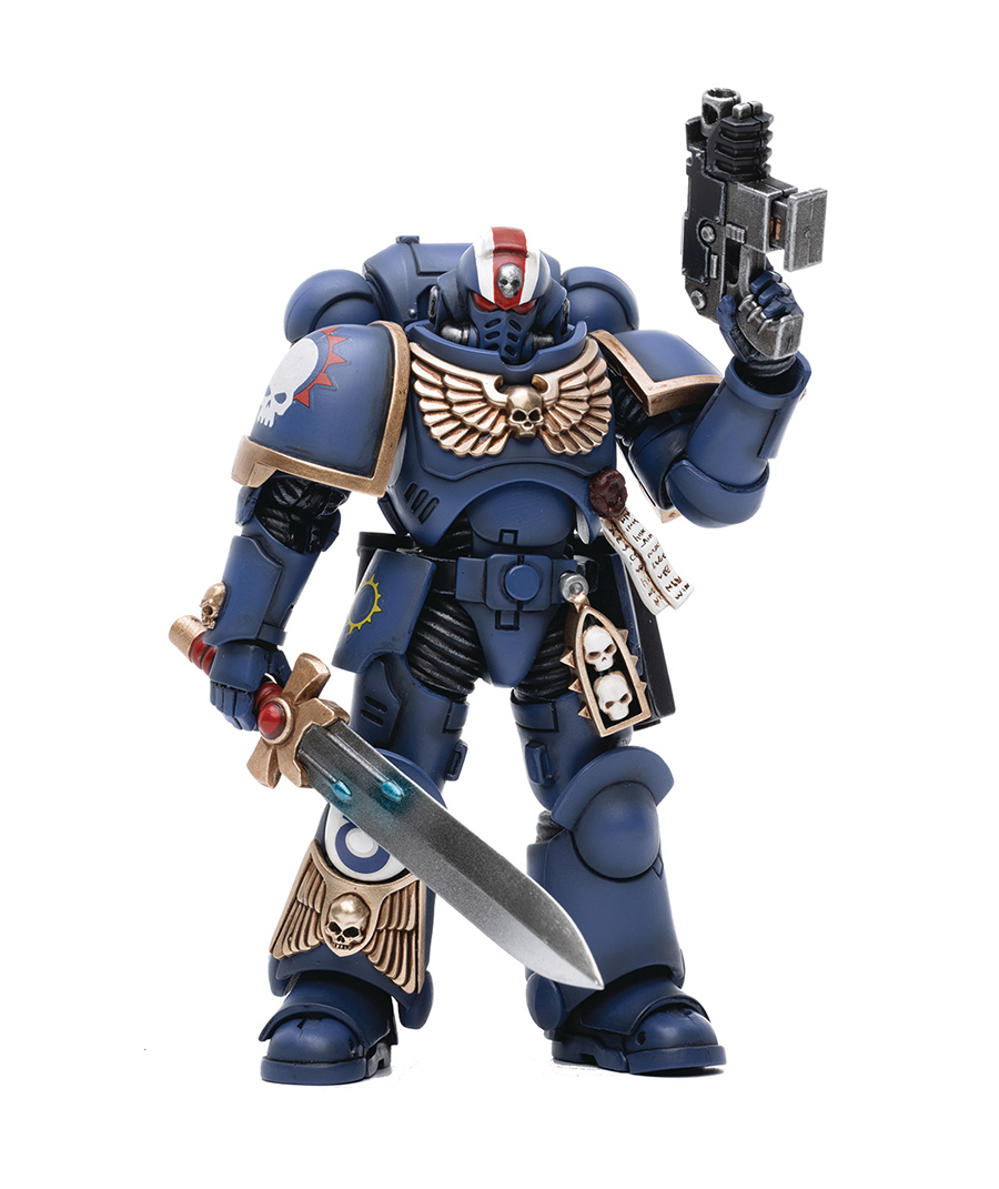 JoyToy Warhammer 40000 Ultramarines 1/18 Scale Figure - Primaris Lt Erastus