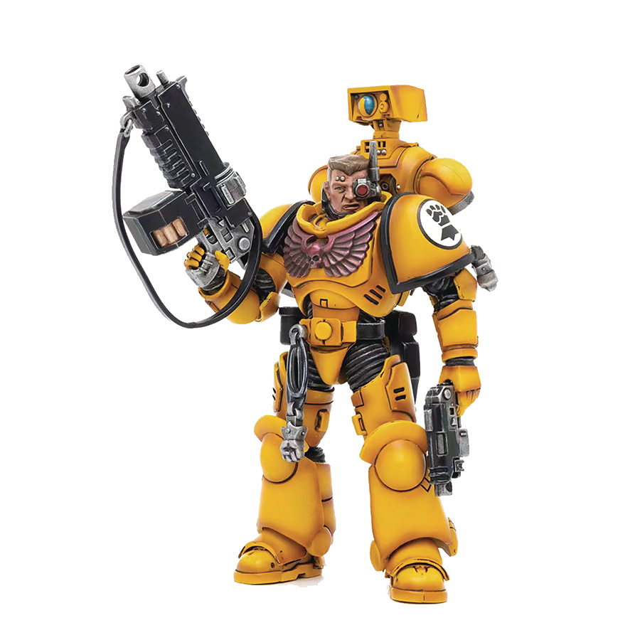 JoyToy Warhammer 40000 Imperial Fists Intercessr 1/18 Scale Figure - Brother Marine 02