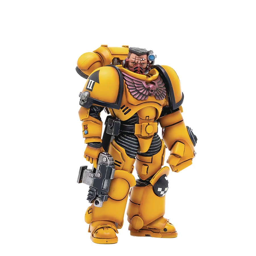 JoyToy Warhammer 40000 Imperial Fists Intercessr 1/18 Scale Figure - Brother Sevito