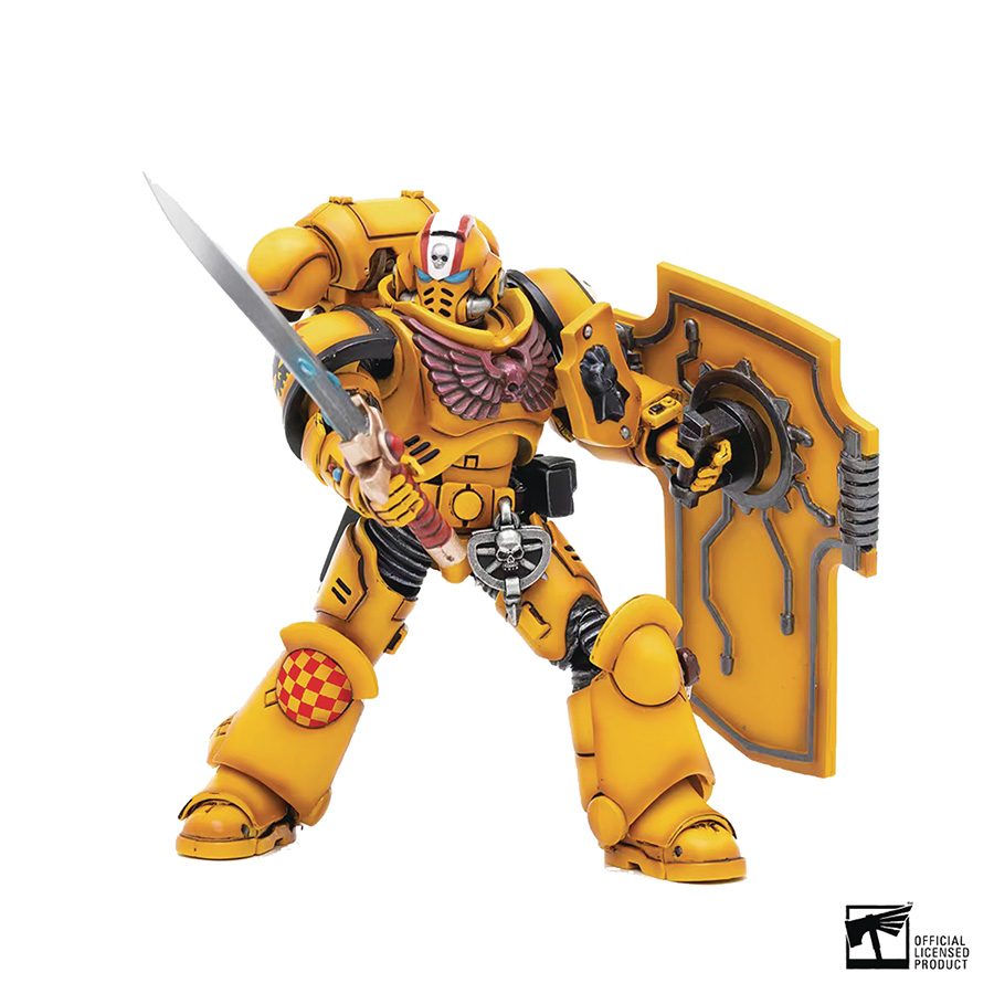 JoyToy Warhammer 40000 Imperial Fists Intercessr 1/18 Scale Figure - Primaris Naviaz