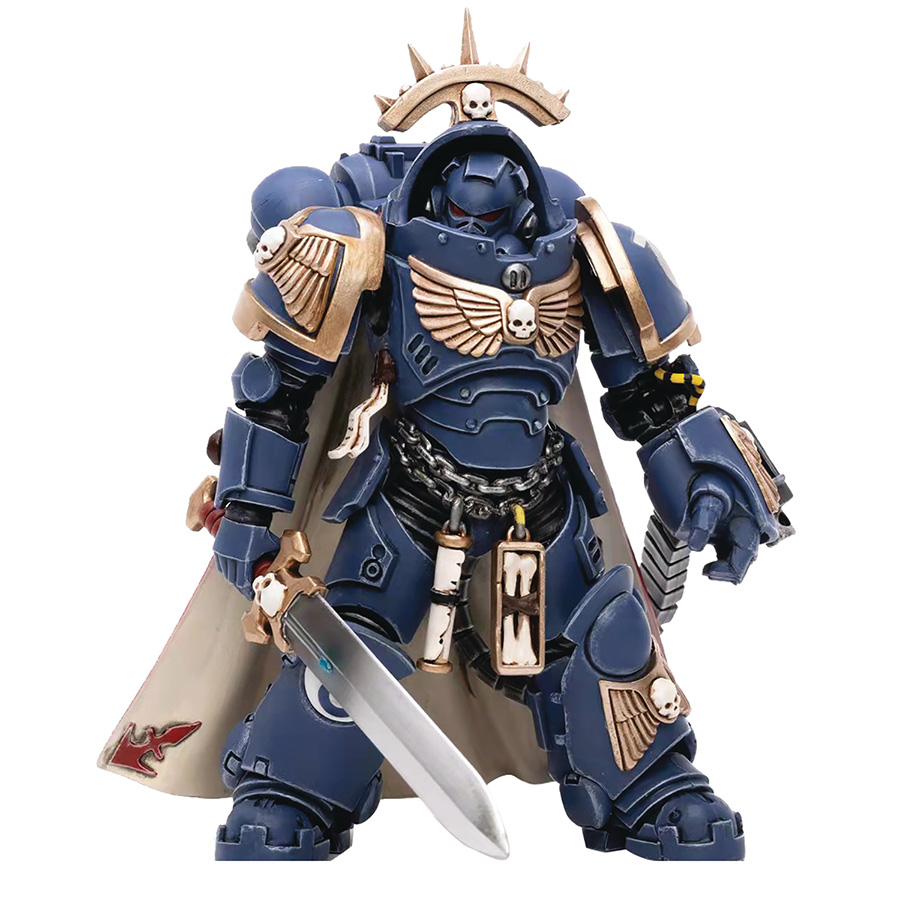 JoyToy Warhammer 40000 Ultramarines 1/18 Scale Figure - Primaris Captain Gravis Arm Volta