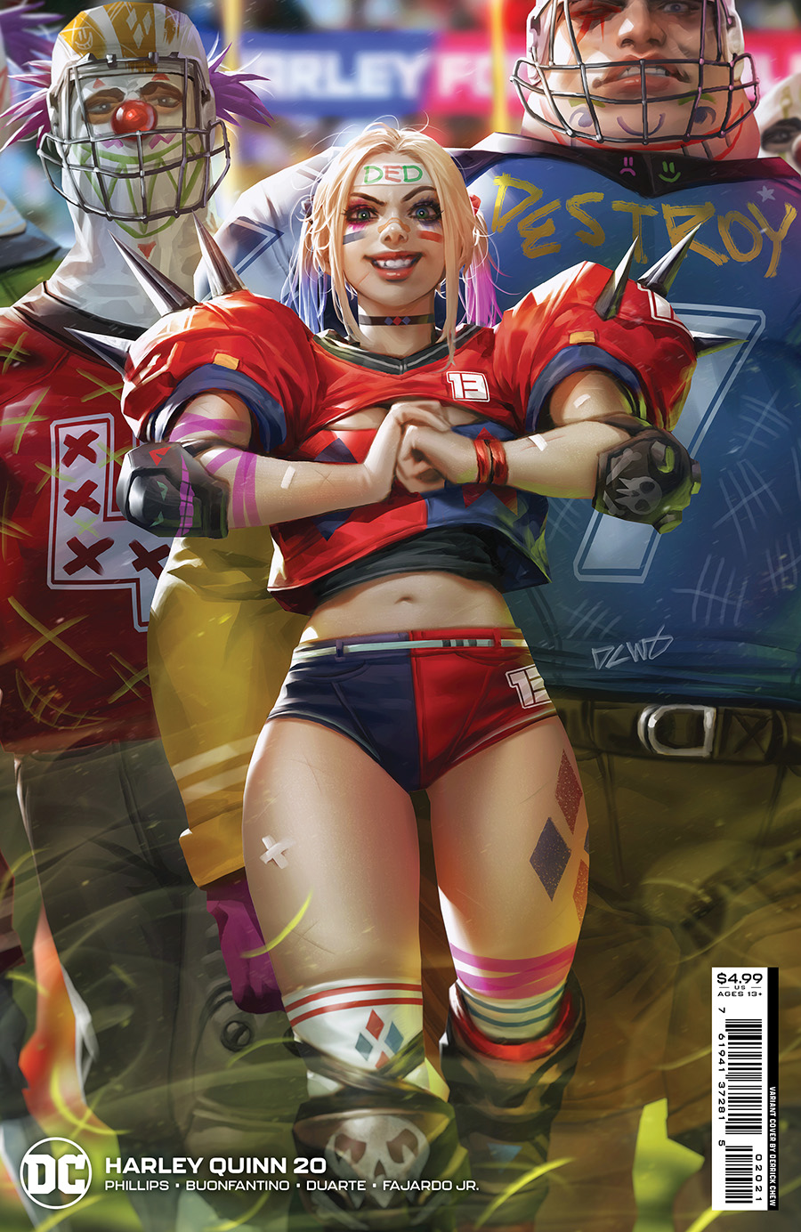 Harley Quinn Vol 4 #20 Cover B Variant Derrick Chew Card Stock Cover