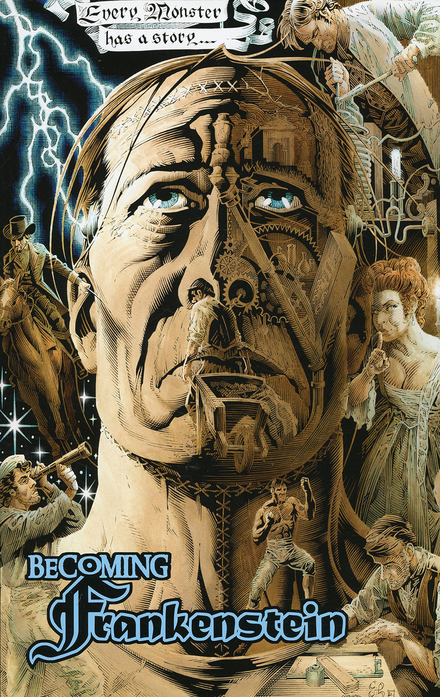 Becoming Frankenstein 1 Cover B Incentive Craig Hamilton Variant Cover 