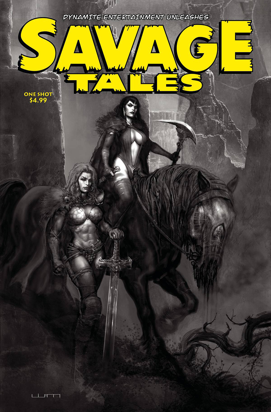 Savage Tales (DE) #1 (One Shot) Cover J Incentive Liam Sharp Black & White Cover