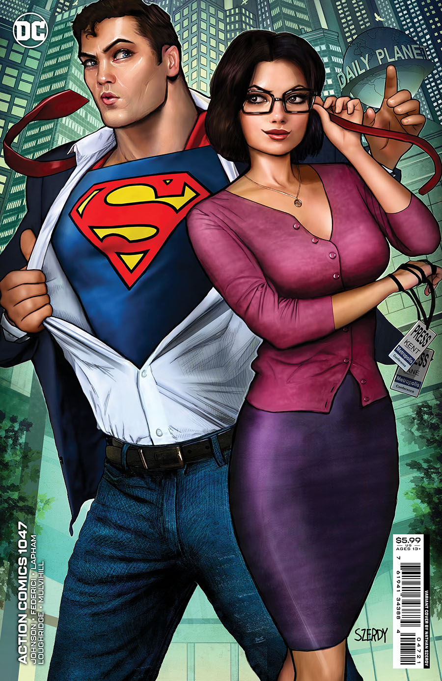 Action Comics Vol 2 #1047 Cover B Variant Nathan Szerdy Card Stock Cover (Kal-El Returns Part 1)