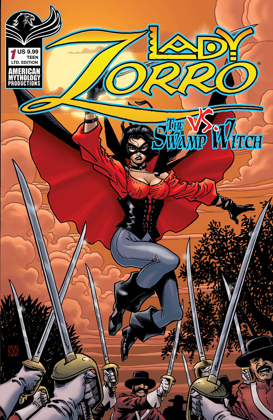 Lady Zorro vs The Swamp Witch #1 (One Shot) Cover C Limited Edition Matt Wagner Throwback Variant Cover