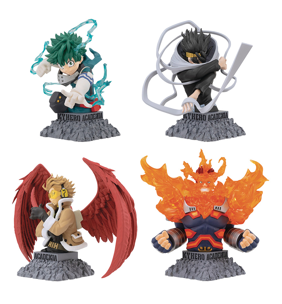 My Hero Academia Bust Up Heroes Series 3 Figure Blind Mystery Box 8-Piece Display