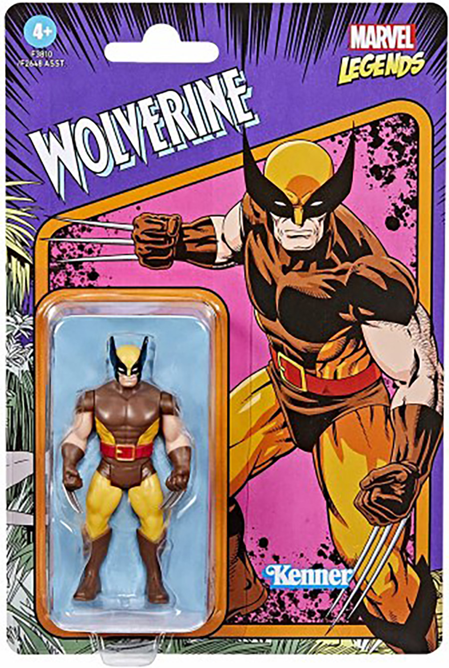 Marvel Vintage Series 2021 3.75-Inch Action Figure - Wolverine Brown