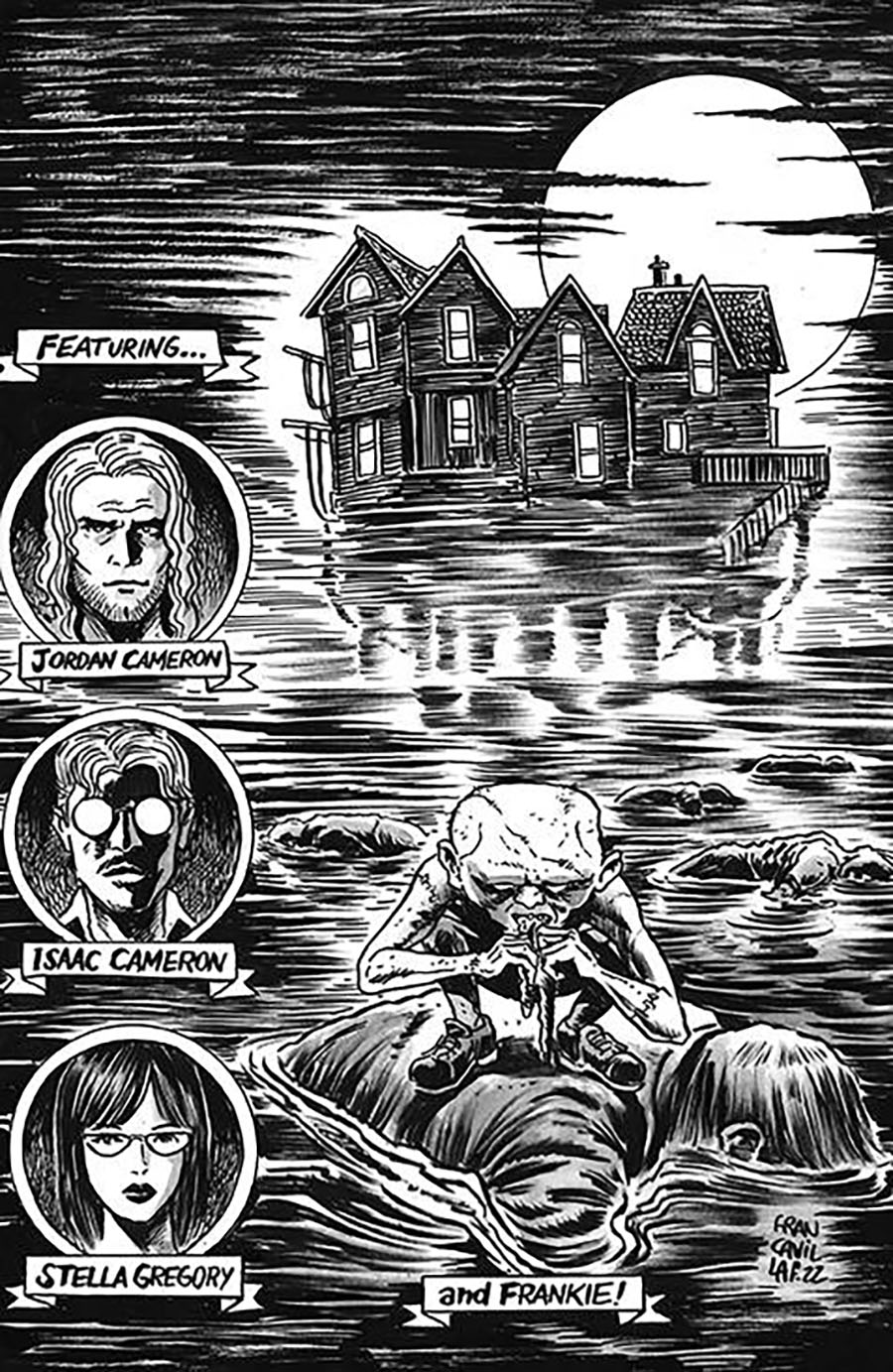 Stuff Of Nightmares #2 Cover G Incentive Francesco Francavilla Black & White Cover