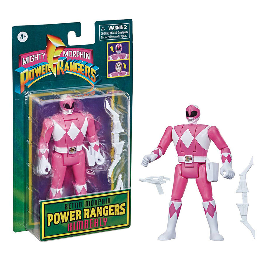 Mighty Morphin Power Rangers Retro-Morphin Pink Ranger Action Figure -  Midtown Comics