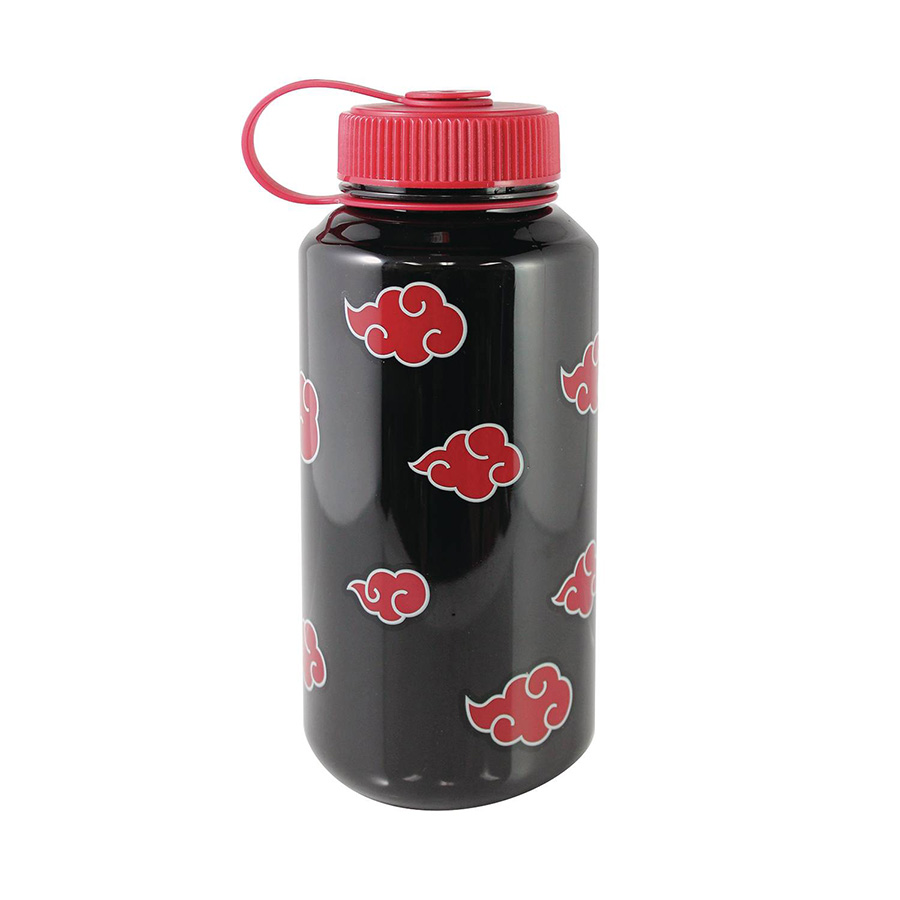 Naruto Akatsuki Red Clouds 32-Ounce Plastic Water Bottle