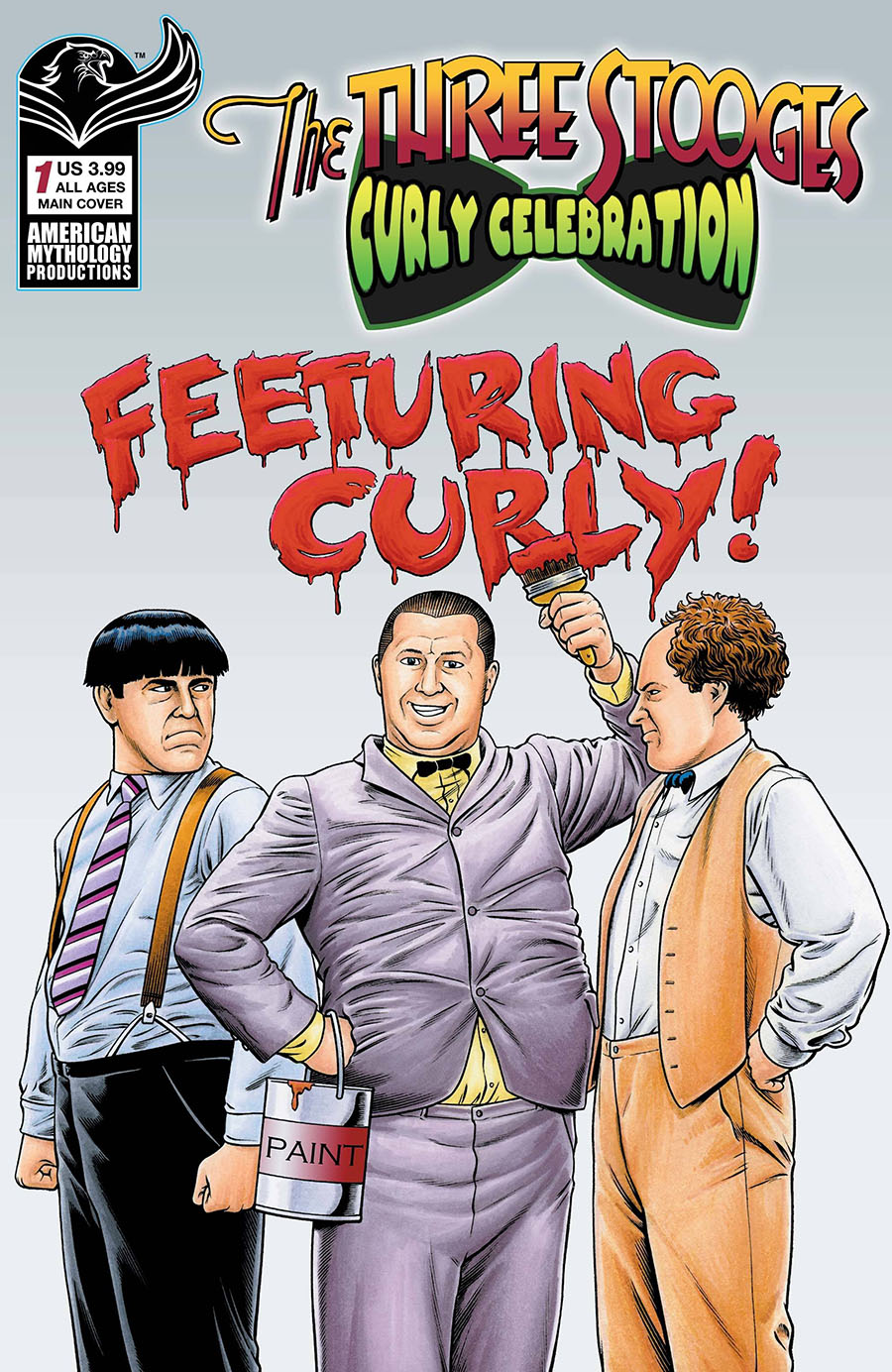 Three Stooges Curly Celebration #1 (One Shot) Cover A Regular Brendon Fraim & Brian Fraim Cover