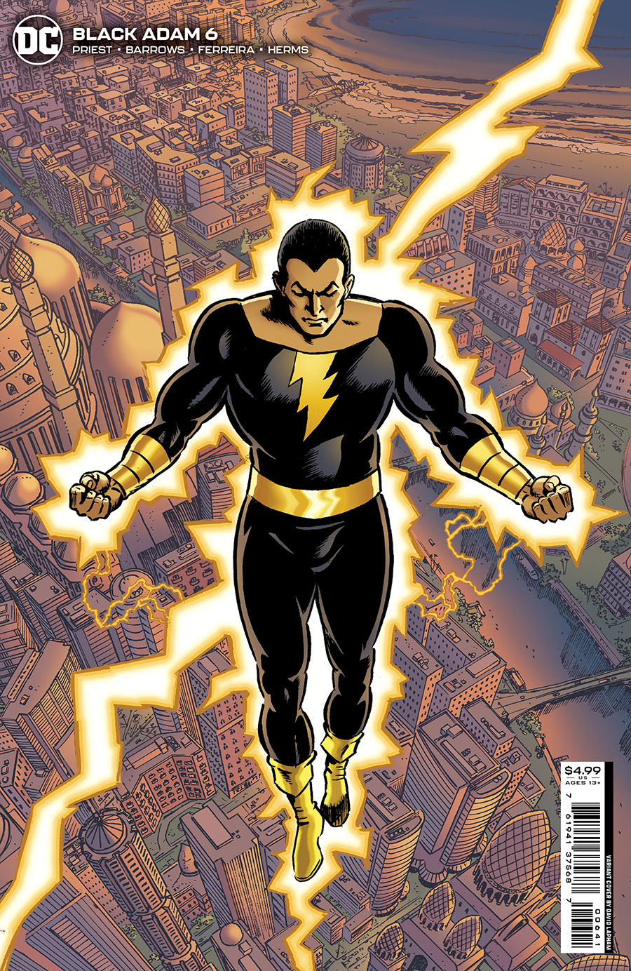 Black Adam #6 Cover C Variant David Lapham Card Stock Cover