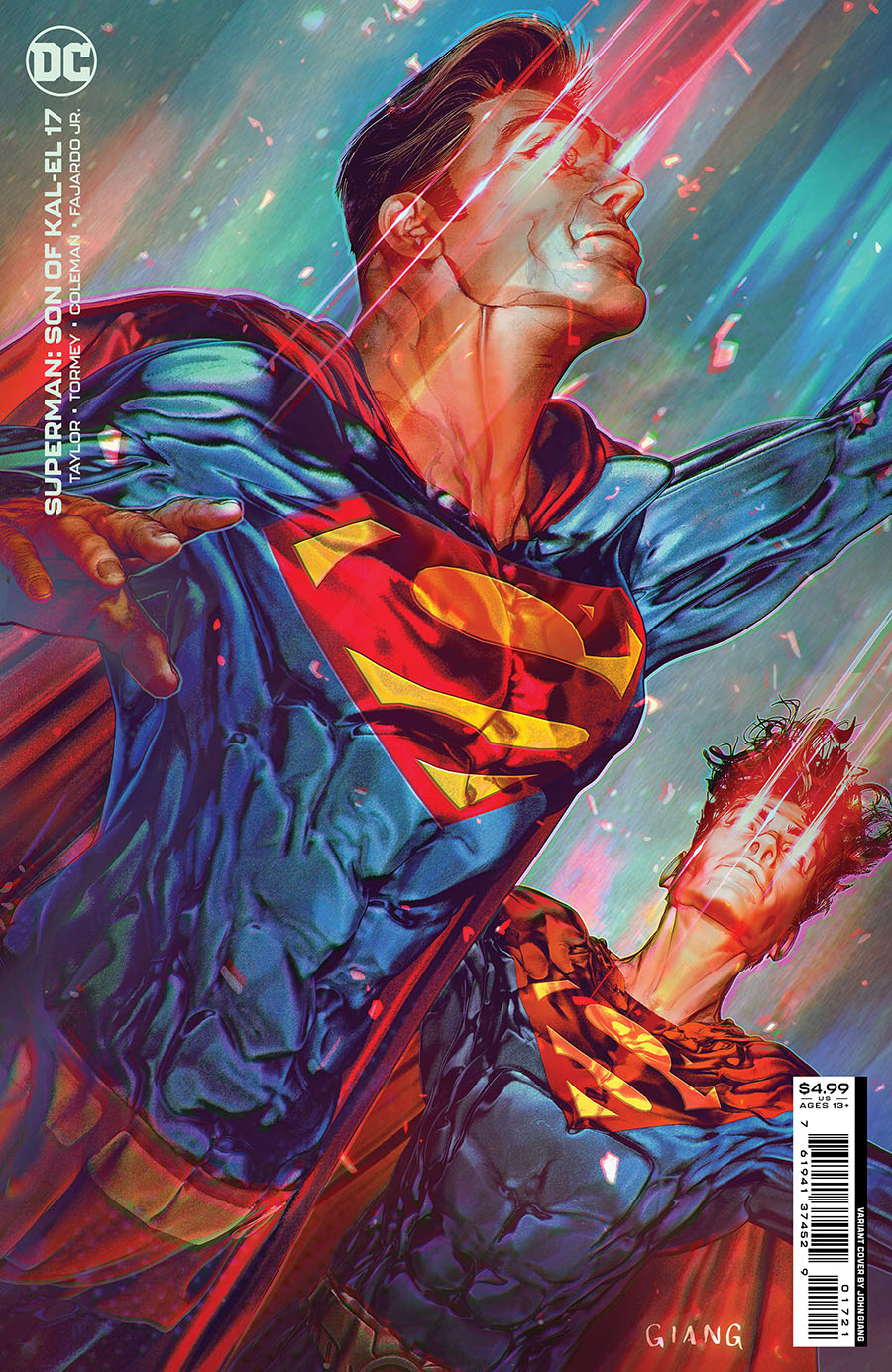 Superman Son Of Kal-El #17 Cover B Variant John Giang Card Stock Cover (Kal-El Returns Part 4)