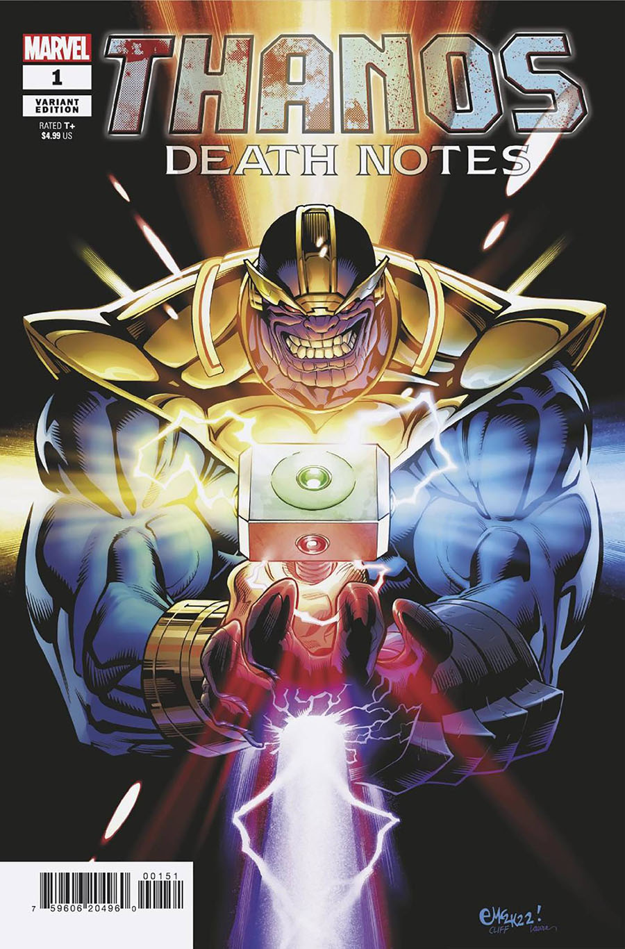 Thanos Death Notes #1 (One Shot) Cover D Incentive Ed McGuinness Variant Cover