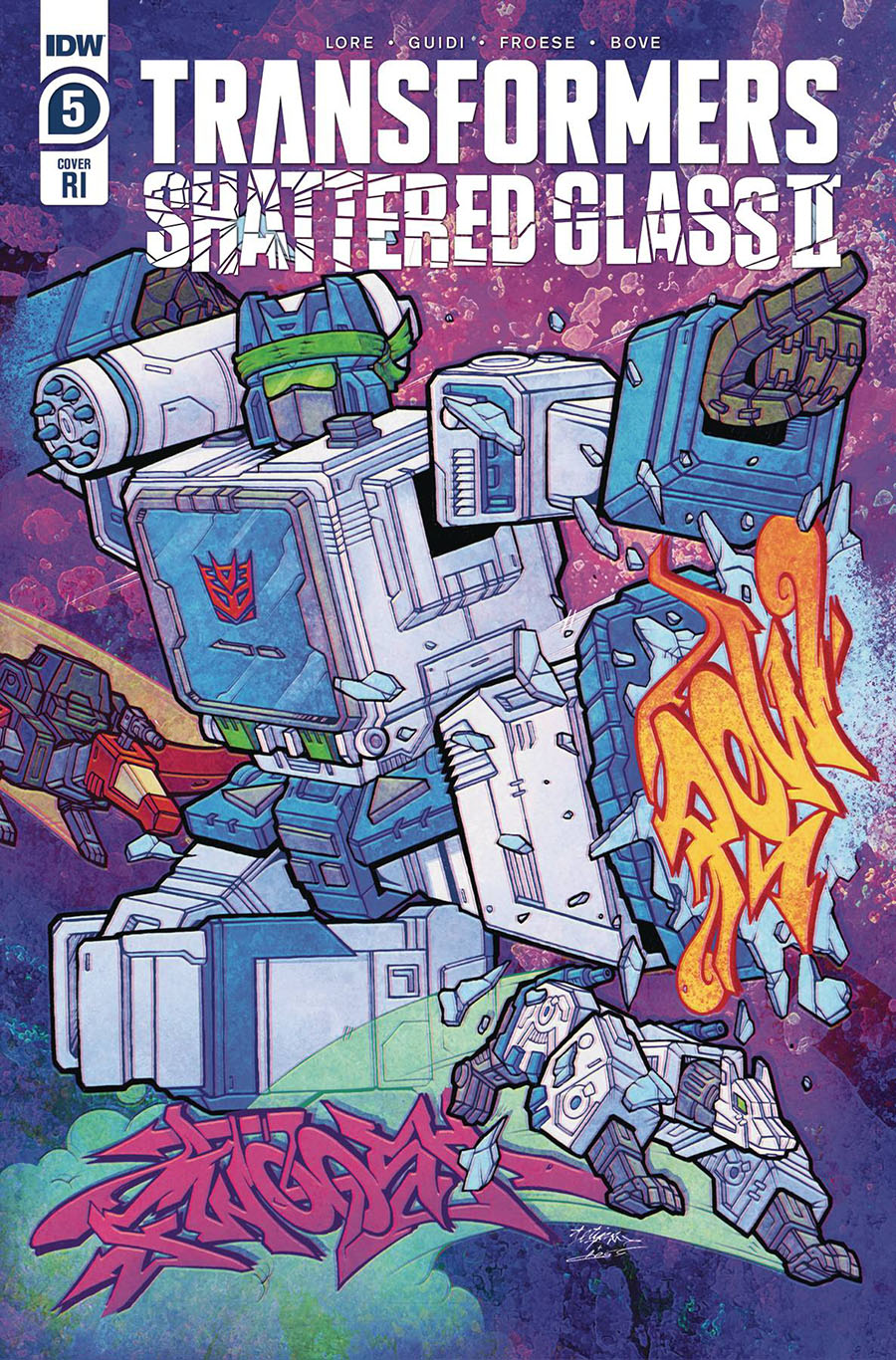 Transformers Shattered Glass II #5 Cover C Incentive Mark Maher Variant Cover