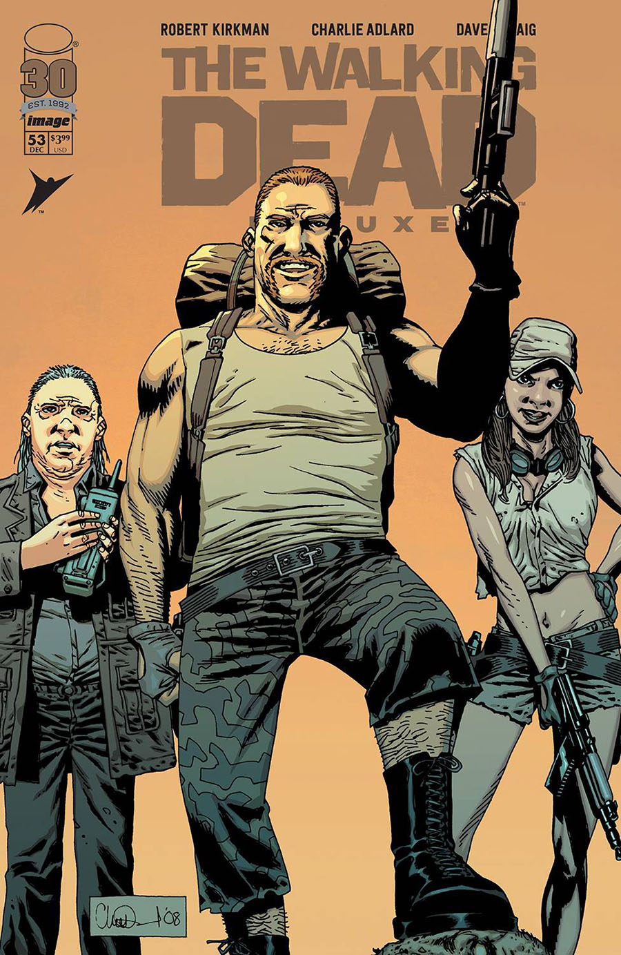 Walking Dead Deluxe #53 Cover B Variant Charlie Adlard & Dave McCaig Cover