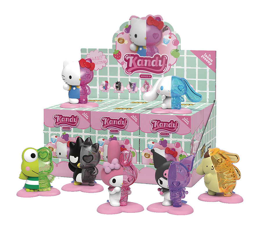 Kandy Sanrio Series 01 Fun Box Mini Figure Blind Mystery Box 6-Piece Display