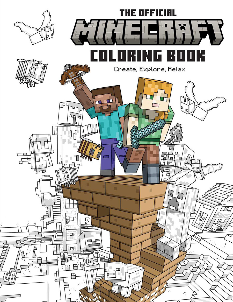 Official Minecraft Coloring Book TP