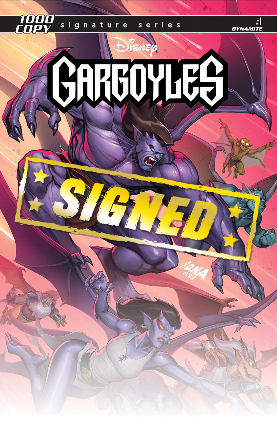 Gargoyles Vol 3 #1 Cover W Incentive David Nakayama Variant Cover Signed By Greg Weisman