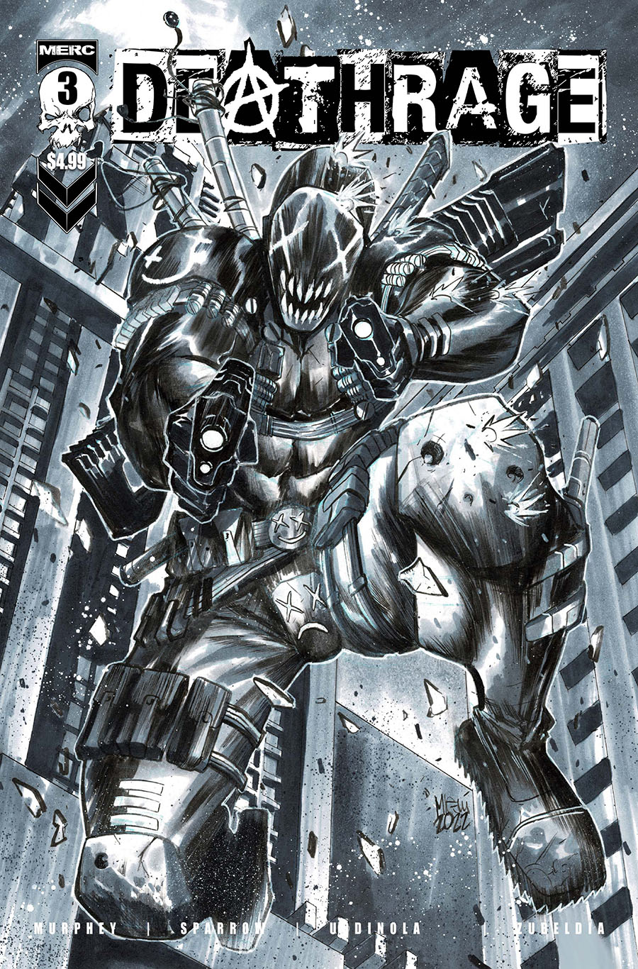 Deathrage #3 Cover H 2nd Ptg