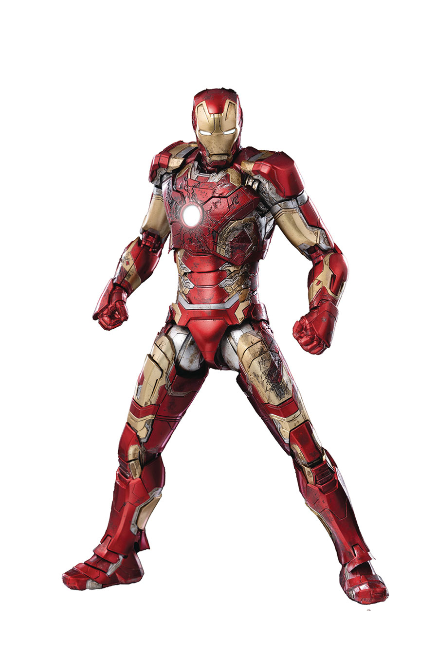 Avengers Infinity Saga Iron Man MK43 Deluxe Battle Damaged 1/12 Scale ...